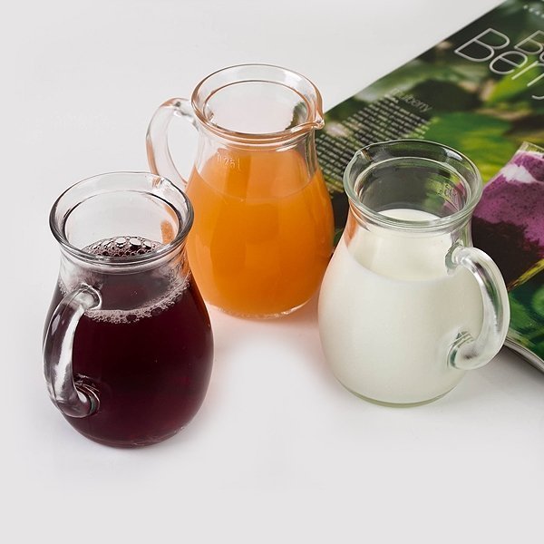 Glas kande med hank kvart liter 25 cl