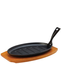 Støbejerns Pande til servering. 28cm.