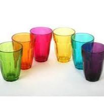 Baroque Sæt af 6stk. farvet glas.