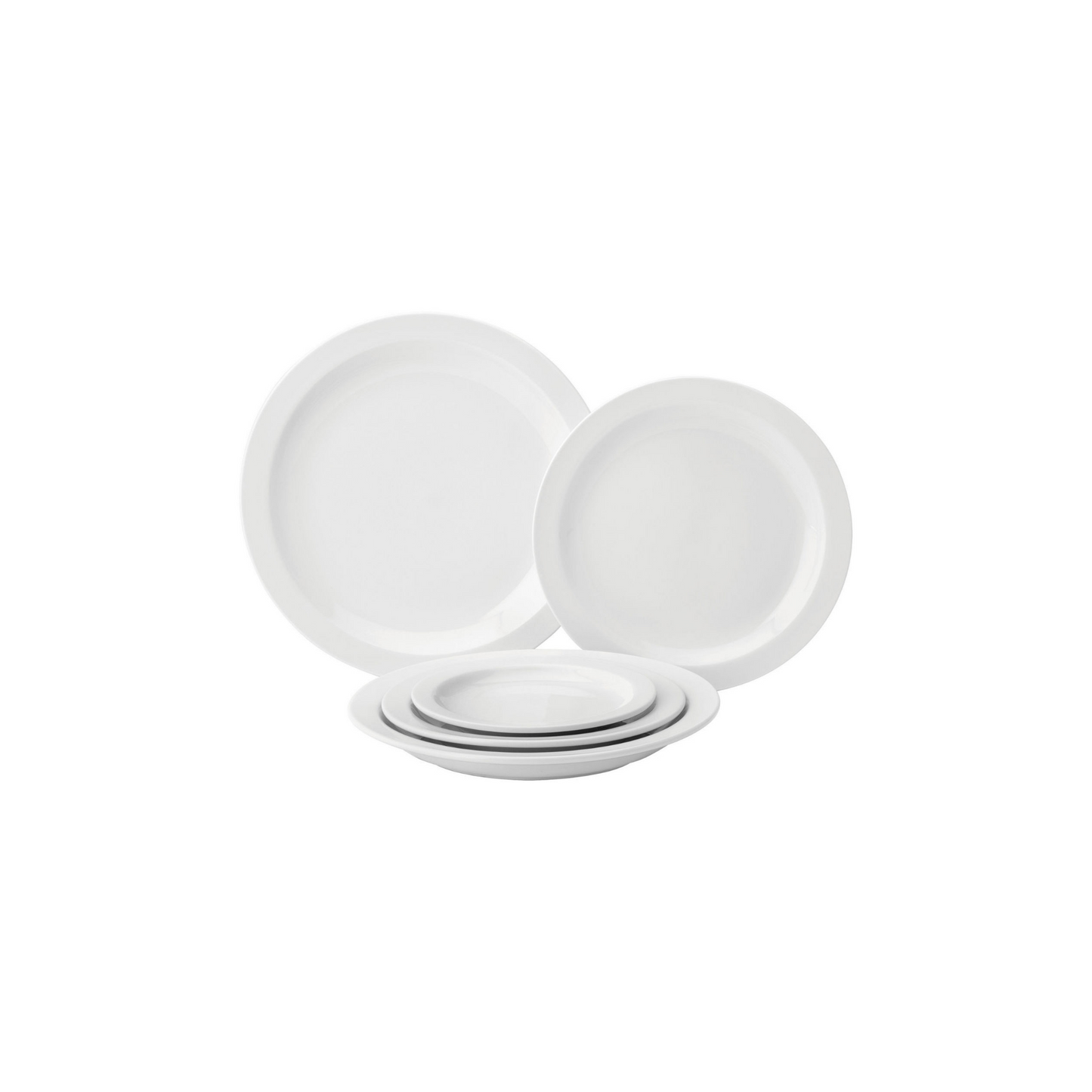 PW Narrow Rim Plate (20,6cm) 6 stk - Glasglowe