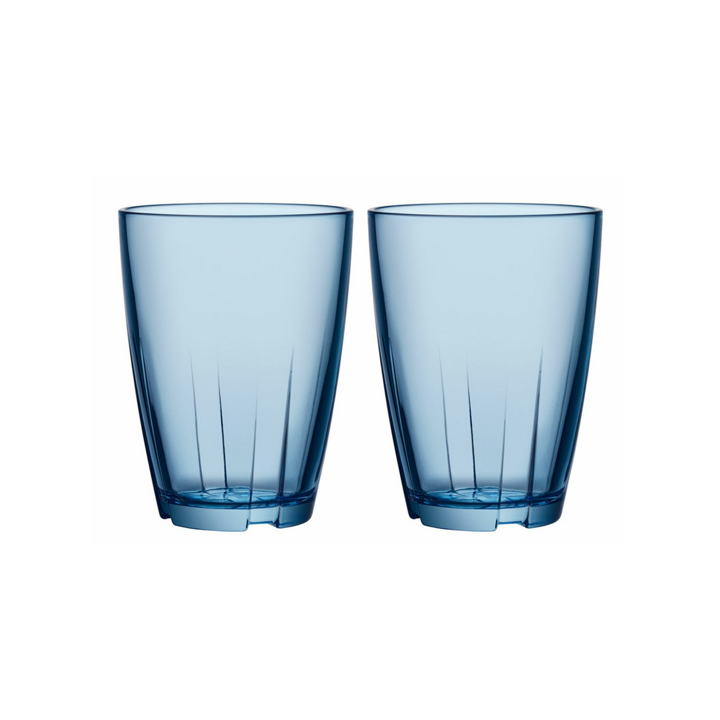 BRUK blue water tumbler large 35 cl 2 stk. - Glasglowe