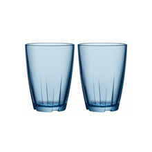 BRUK blue water tumbler large 35 cl 2 stk. - Glasglowe