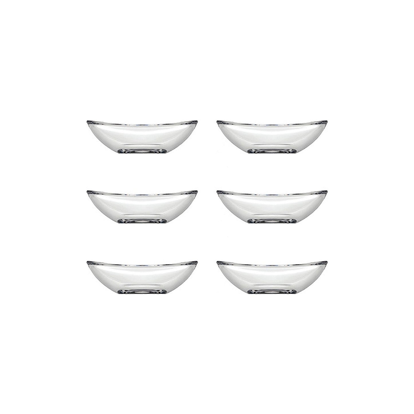 Gastroboutique ovale glas skåle 6stk.