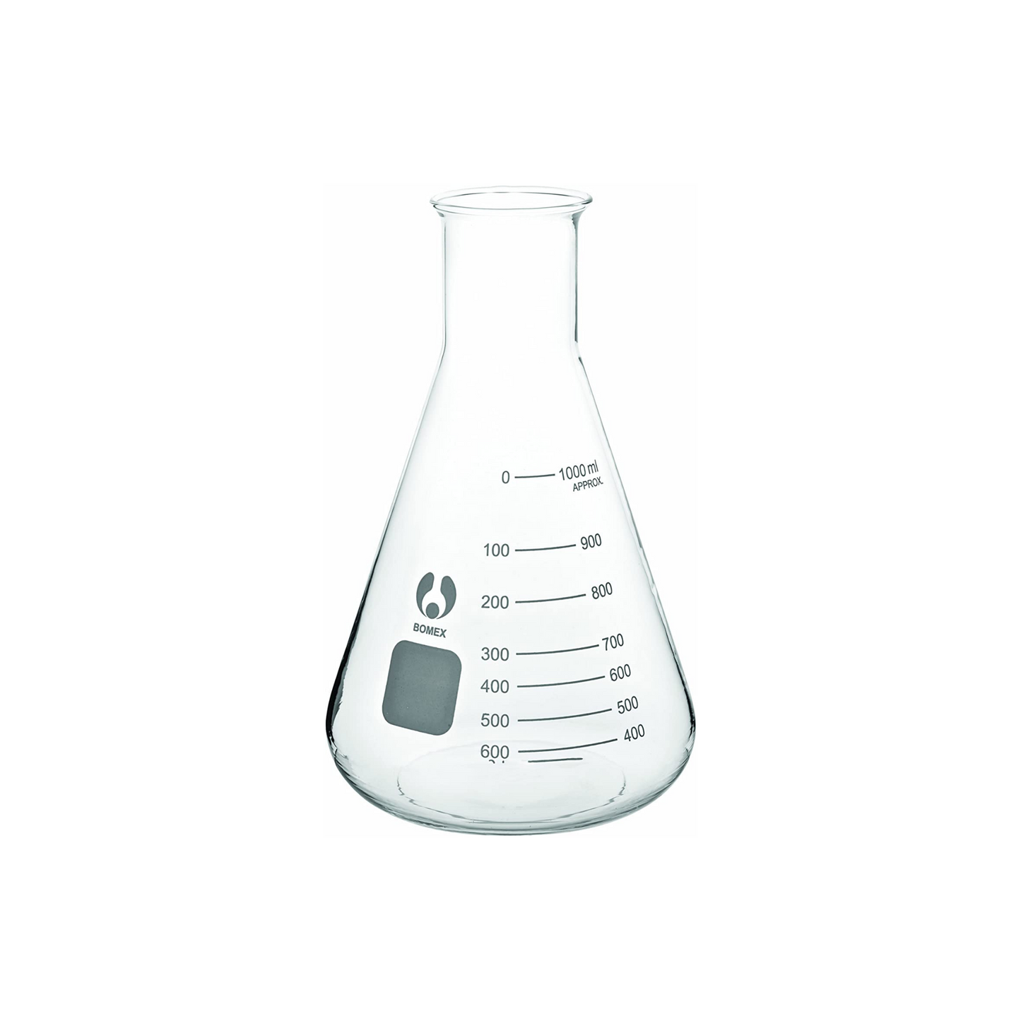 Alchemist Conical Flask H:210mm (1000ml) - Glasglowe